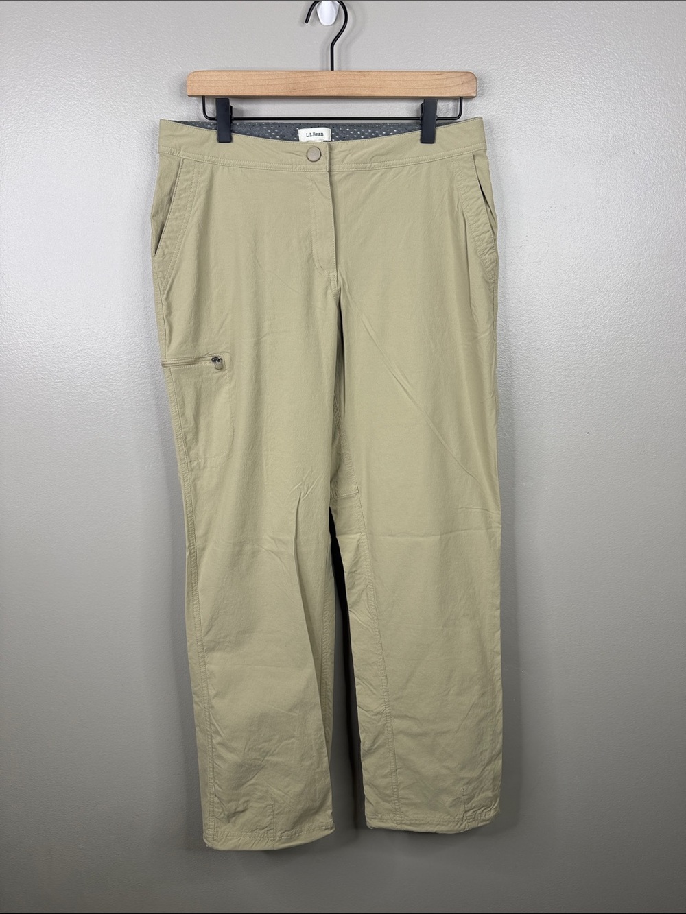 L.L. Bean Nylon Stretch Khaki Women's Hiking Pants Size 10